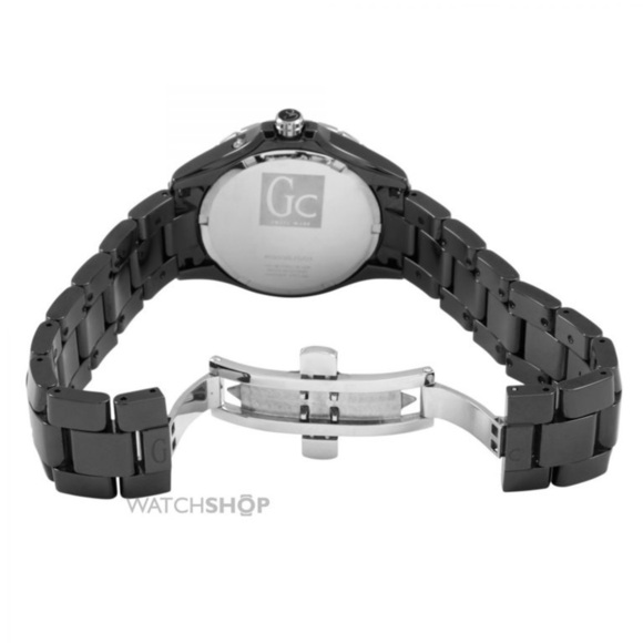 New Guess GC Sport XL-S Diamond With Black Mother-of-Pearl Ceramic 36mm Watch